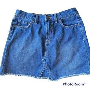 Southern Tide Denim Mini Skirt 100% Cotton Size 27 Medium Wash